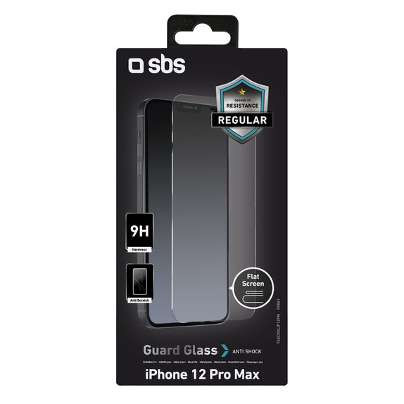 SBS - Kaljeno staklo za iPhone 12 Pro Max, prozirno