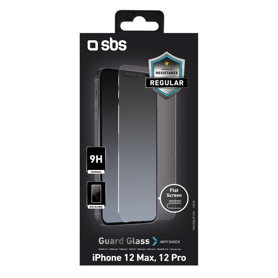 SBS - Kaljeno staklo za iPhone 12 i 12 Pro, prozirno