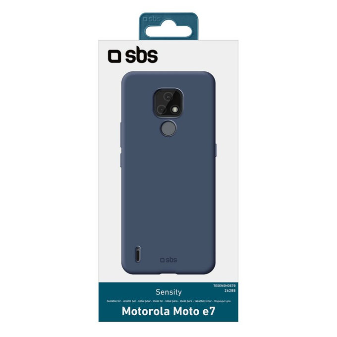 SBS - Ovitek Sensity za Motorola Moto E7, moder