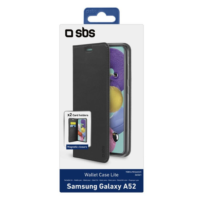 SBS - Maska Book Wallet Lite za Samsung Galaxy A52, crna