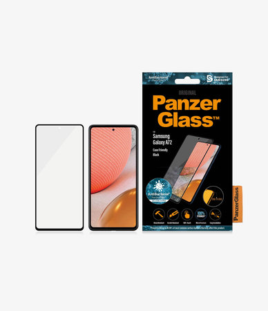 PanzerGlass - Tempered Glass Case Friendly AB za Samsung Galaxy A72, crna