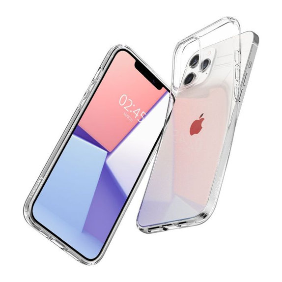 Spigen - Maska Liquid Crystal za iPhone 12 i 12 Pro, Crystal Clear