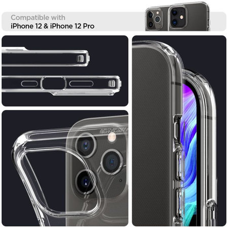 Spigen - Maska Liquid Crystal za iPhone 12 i 12 Pro, Crystal Clear