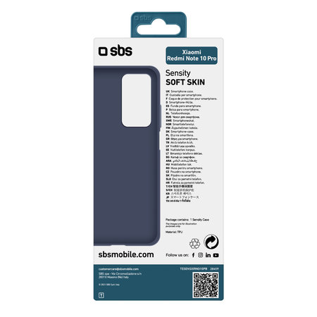 SBS - Maska Sensity za Xiaomi Redmi Note 10 Pro, plava