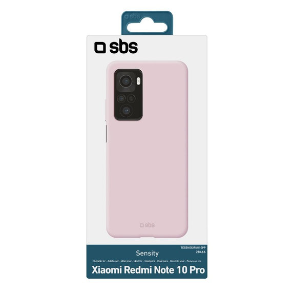 SBS - Maska Sensity za Xiaomi Redmi Note 10 Pro, roza