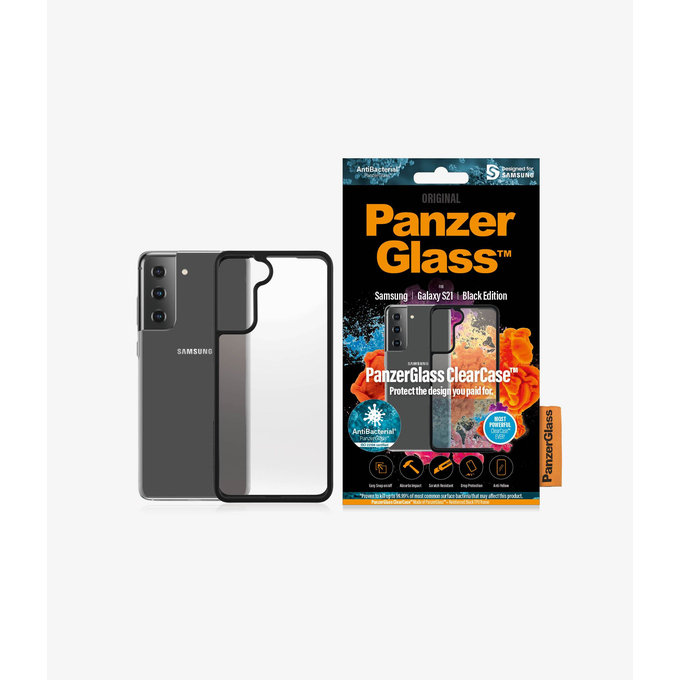 PanzerGlass - Maska ClearCase AB za Samsung Galaxy S21, crna