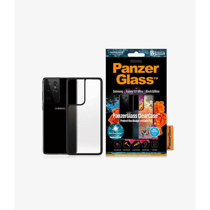 PanzerGlass - Maska ClearCase AB za Samsung Galaxy S21 Ultra, crna