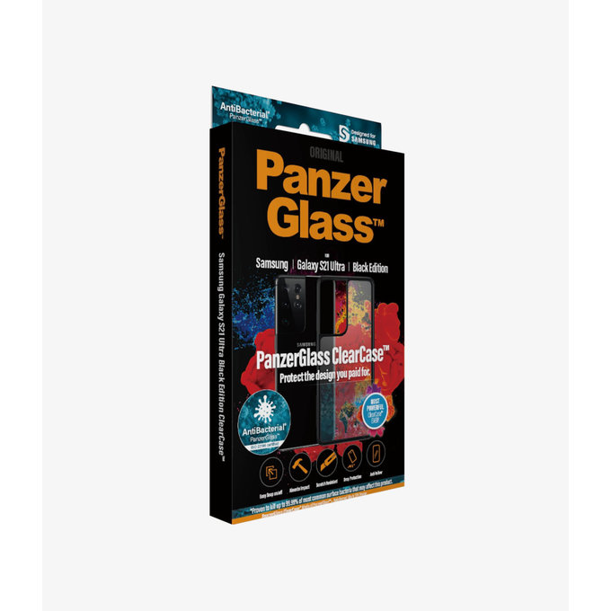 PanzerGlass - Maska ClearCase AB za Samsung Galaxy S21 Ultra, crna