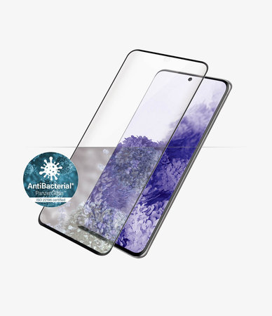PanzerGlass - Tempered Glass Case Friendly AB za Samsung Galaxy S21 Ultra, kompenzacija otisaka prstiju, crna