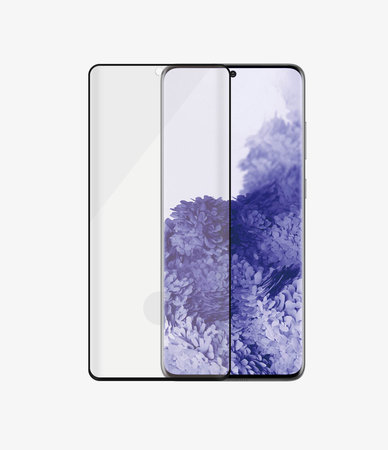 PanzerGlass - Tempered Glass Case Friendly AB za Samsung Galaxy S21 Ultra, kompenzacija otisaka prstiju, crna