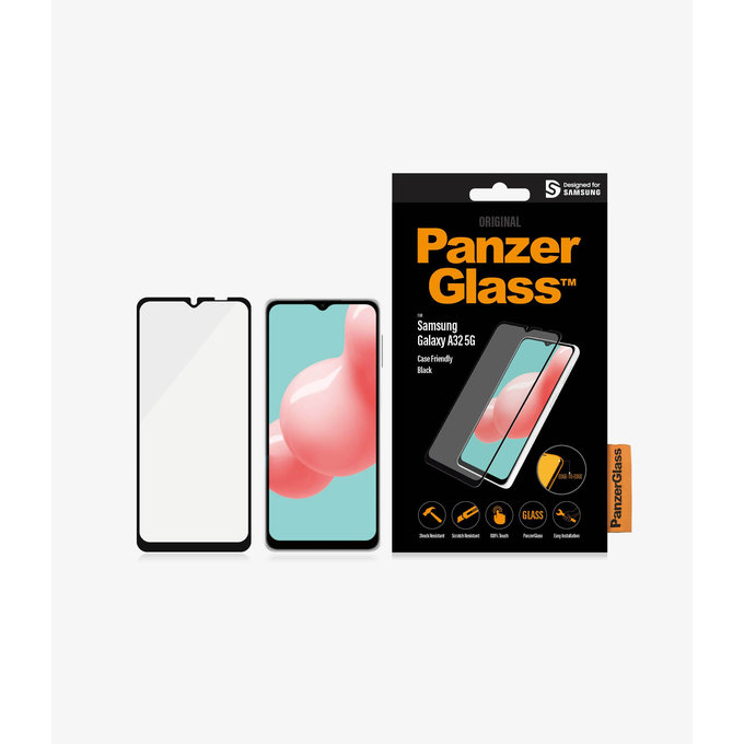 PanzerGlass - Tempered Glass Case Friendly za Samsung Galaxy A32 5G, crna
