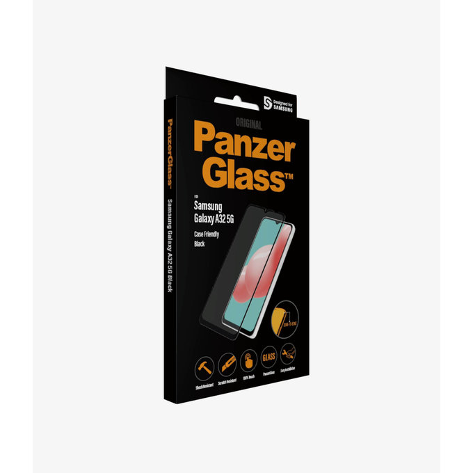 PanzerGlass - Tempered Glass Case Friendly za Samsung Galaxy A32 5G, crna