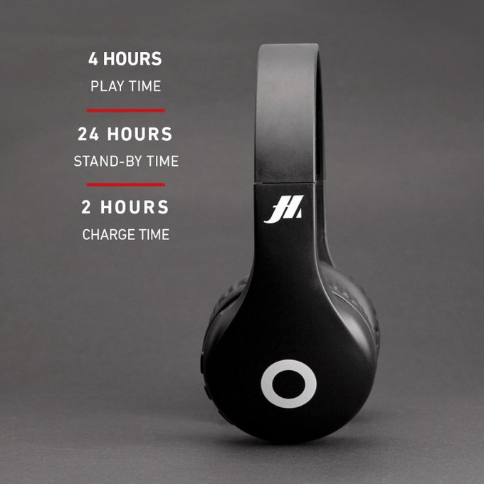 SBS Music Hero - Stereo brezžične slušalke z mikrofonom, črne