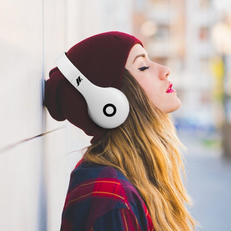 SBS - Bežične slušalice s mikrofonom, bijele