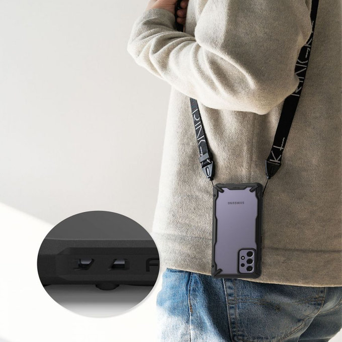 Ringke - Maska Fusion X za Samsung Galaxy A72 5G, crna