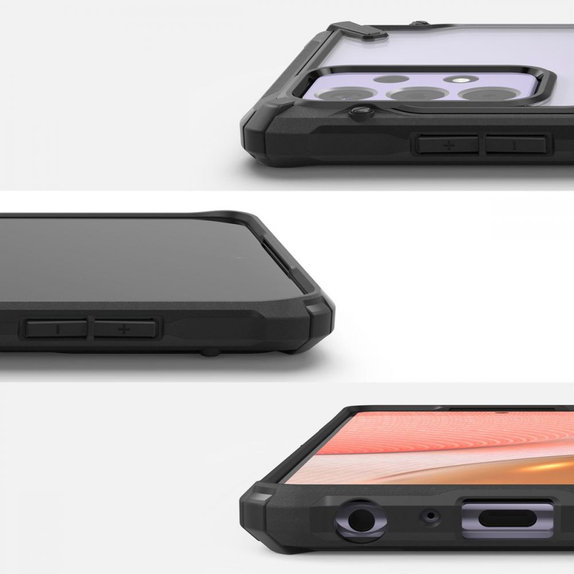Ringke - Maska Fusion X za Samsung Galaxy A72 5G, crna
