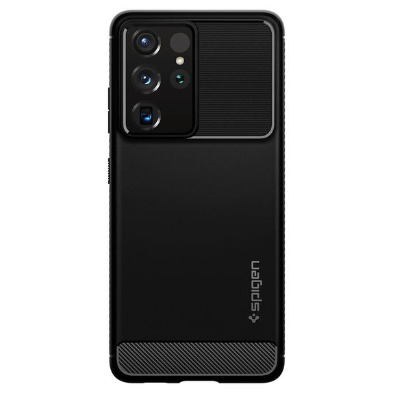 Spigen - Maska Rugged Armor za Samsung Galaxy S21 Ultra, crna
