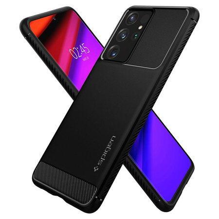 Spigen - Maska Rugged Armor za Samsung Galaxy S21 Ultra, crna