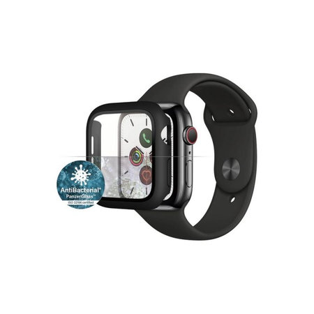 PanzerGlass - Tempered Glass Full Body AB za Apple Watch 4, 5, 6, SE (1. gen) & SE (2. gen) 40 mm, crno