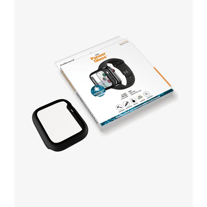 PanzerGlass - Tempered Glass Full Body AB za Apple Watch 4, 5, 6, SE (1. gen) & SE (2. gen) 40 mm, crno