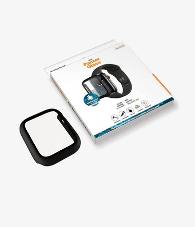 PanzerGlass - Tempered Glass Full Body AB za Apple Watch 4, 5, 6, SE (1. gen) & SE (2. gen) 44 mm, crno