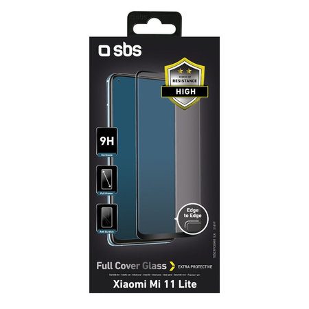 SBS - Tempered Glass Full Cover za Xiaomi Mi 11 Lite, crna