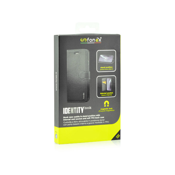 Fonex - Book Identity maska za Motorola Moto E7, crna