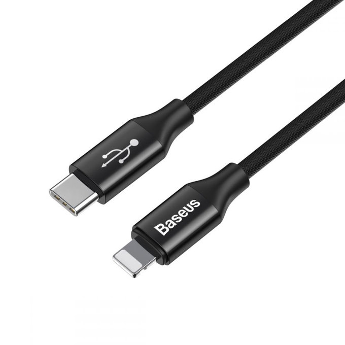 Baseus - Lightning / USB-C kabel (1m), crni