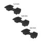 Xiaomi Mi Electric Scooter 1S, 2 M365, Essential, Pro, Pro 2 - Prigušivači vibracija (Black) - 3 kom.