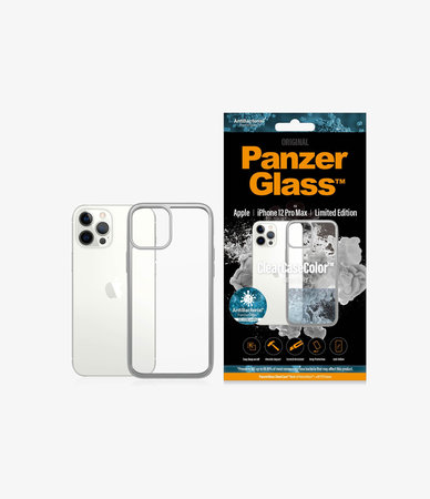 PanzerGlass - Ovitek ClearCase AB za iPhone 12 Pro Max, srebrn