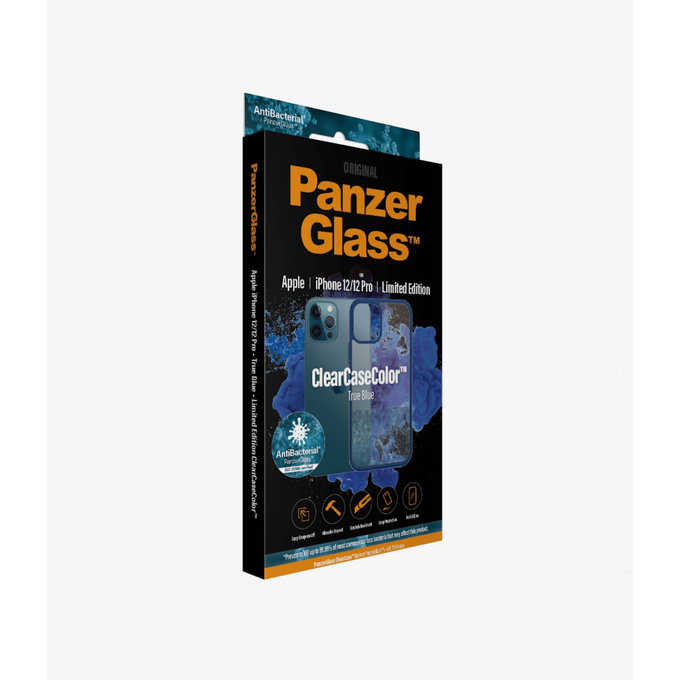PanzerGlass - Ovitek ClearCase AB za iPhone 12 in 12 Pro, moder