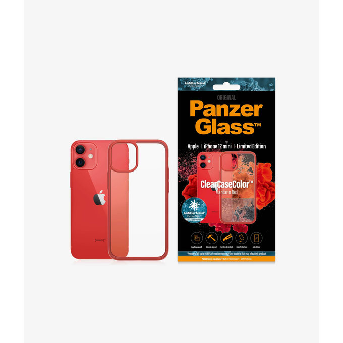 PanzerGlass - Ovitek ClearCase AB za iPhone 12 mini, rdeč