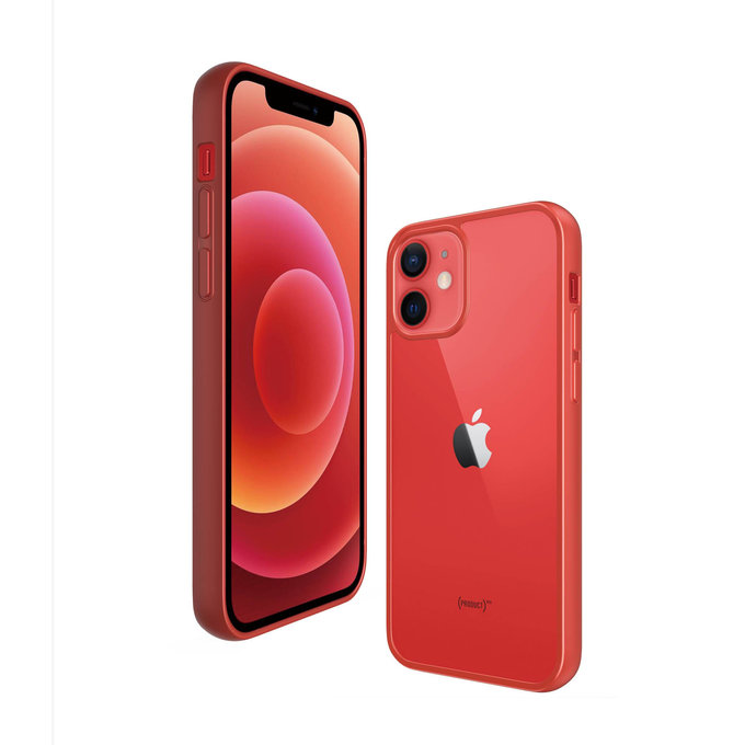 PanzerGlass - Ovitek ClearCase AB za iPhone 12 mini, rdeč