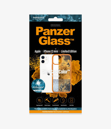 PanzerGlass - Ovitek ClearCase AB za iPhone 12 mini, oranžen