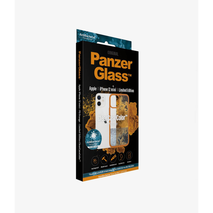 PanzerGlass - Ovitek ClearCase AB za iPhone 12 mini, oranžen