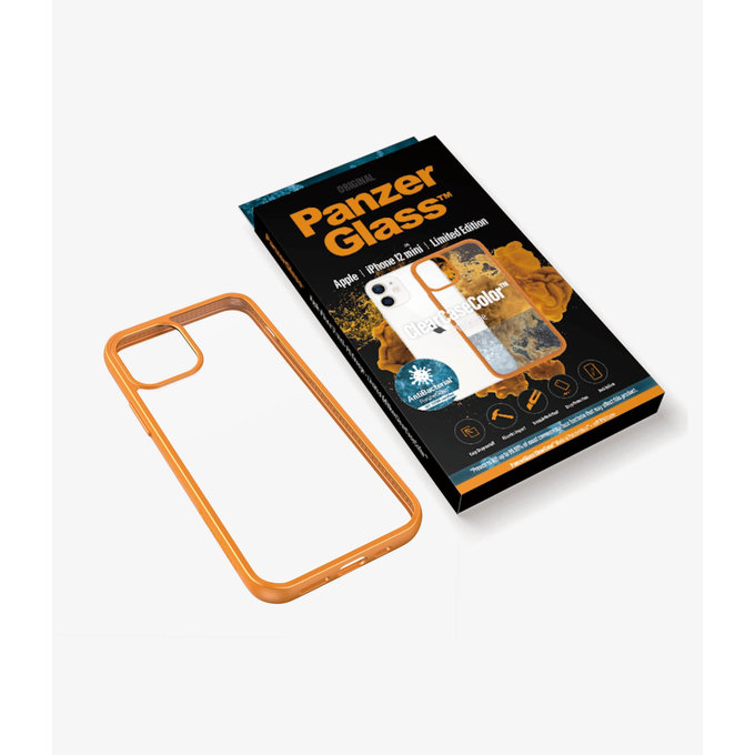 PanzerGlass - Ovitek ClearCase AB za iPhone 12 mini, oranžen