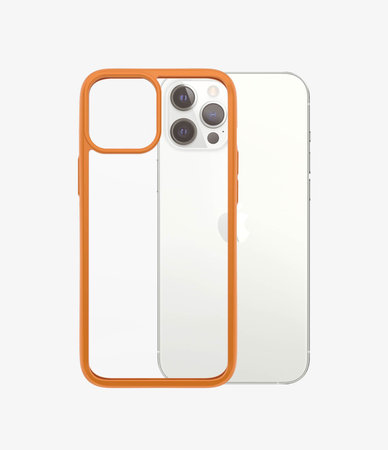 PanzerGlass - Ovitek ClearCase AB za iPhone 12 Pro Max, oranžen