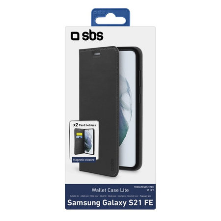 SBS - Maska Book Wallet Lite za Samsung Galaxy S21 FE, crna