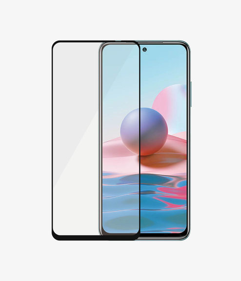 PanzerGlass - Tempered Glass Case Friendly za Xiaomi Redmi Note 10, 10S, crna