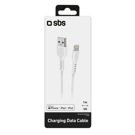 SBS - Lightning / USB kabel (1m), bijeli