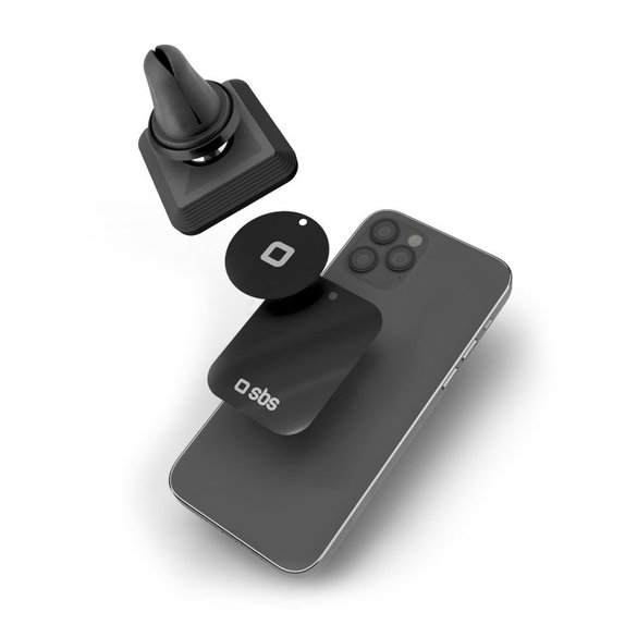 SBS - Auto Vent Holder, Magnetic, četvrtasti, crni