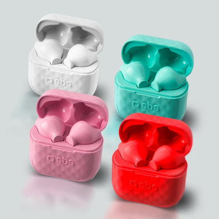 SBS - TWS Air Free bežične slušalice s kućištem za punjenje 250 mAh, bijele