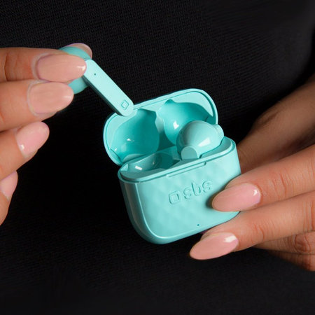 SBS - TWS Air Free bežične slušalice s kućištem za punjenje od 250 mAh, plave