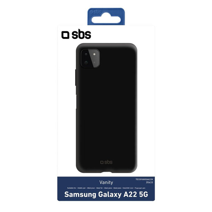 SBS - Maska Vanity za Samsung Galaxy A22 5G, crna