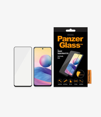 PanzerGlass - Tempered Glass Case Friendly za Xiaomi Redmi Note 10 5G, crna