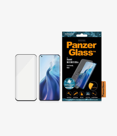 PanzerGlass - Tempered Glass Case Friendly AB za Xiaomi Mi 11, Mi 11 Ultra, crna