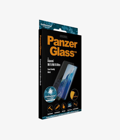 PanzerGlass - Tempered Glass Case Friendly AB za Xiaomi Mi 11, Mi 11 Ultra, crna