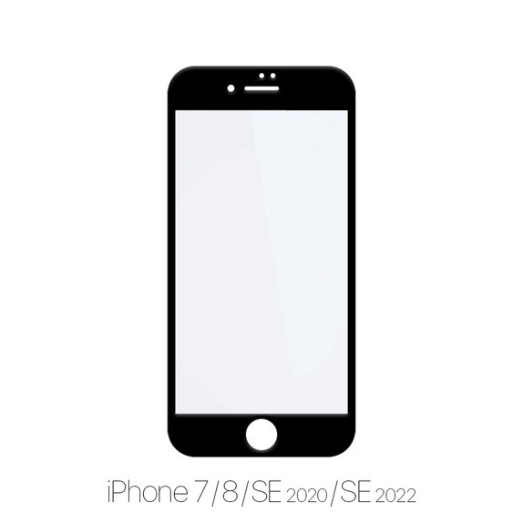 FixPremium FullCover Glass - Kaljeno staklo za iPhone 7, 8, SE 2020 & SE 2022