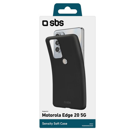 SBS - Maska Sensity za Motorola Edge 20 5G, crna