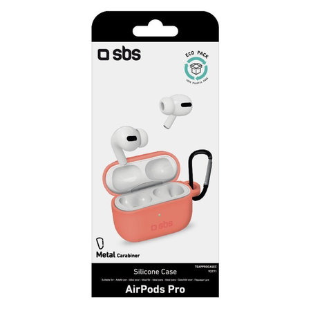 SBS - Silicon Case za Apple AirPods Pro, koraljna